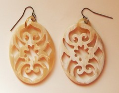 SET OF 3 PAIRS BUFFALO HORN EARRING (MIX)