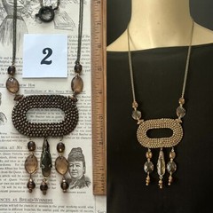 c. 1900 Antique Victorian, Edwardian Hand Crafted Cut Steel Necklaces 5 Styles