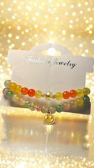 Handmade Colorful Crystal and Glass Beaded Bracelets (Set of 2)