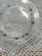 Handmade Rainbow Moonstone And Hematite Stretch Bracelet