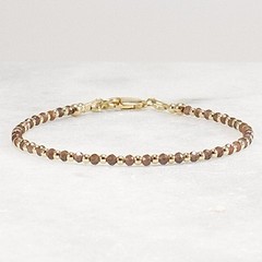 2mm Tiny Scapolite Bracelet – Minimal 14k Gold Filled