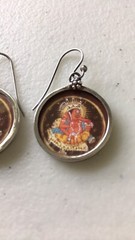Ganesh Sterling Silver earrings Made In India