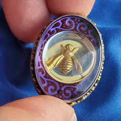 ORIGINAL MARS and Valentine Vintage Bumble Bee STERLING SILVER 925 RING Size 8.2