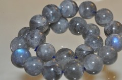 7.5″ «Flashy Blue Light/Color Play»~FIRE LABRADORITE SPECTROLITE Bracelet I1361