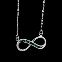 Infinity Necklace, 925 Sterling Silver Pendant, Infinity Pendant, Eternity…