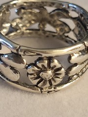SARDA,Artisan Of Bali *CHOSEN BY GRACE* dragonfly/flower Ring, Sz 7, 925SS, NIP