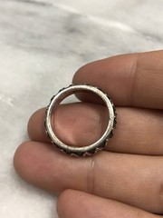 sz 6, BA Suarti Indonesia sterling silver handmade ring, 925 wave textured band