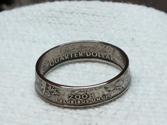 OKLAHOMA – Size 12 State Quarter Coin Ring