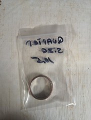 Genuine Handcrafted United States Quarter Coin Ring Size 10.5 .
