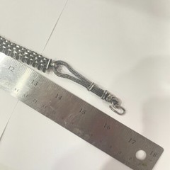 Antique Sterling Silver Necklace 64gr. 16 inches articulated lays beautifully