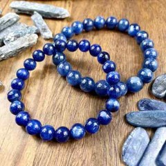 Handmade Natural Lapis Lazuli Beaded Gemstone Healing Crystal Stretch Bracelet