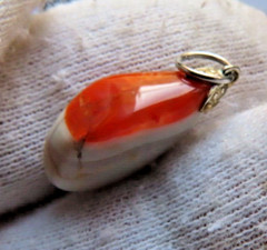 Natural Jasper Pendant Reddish, White, Brown