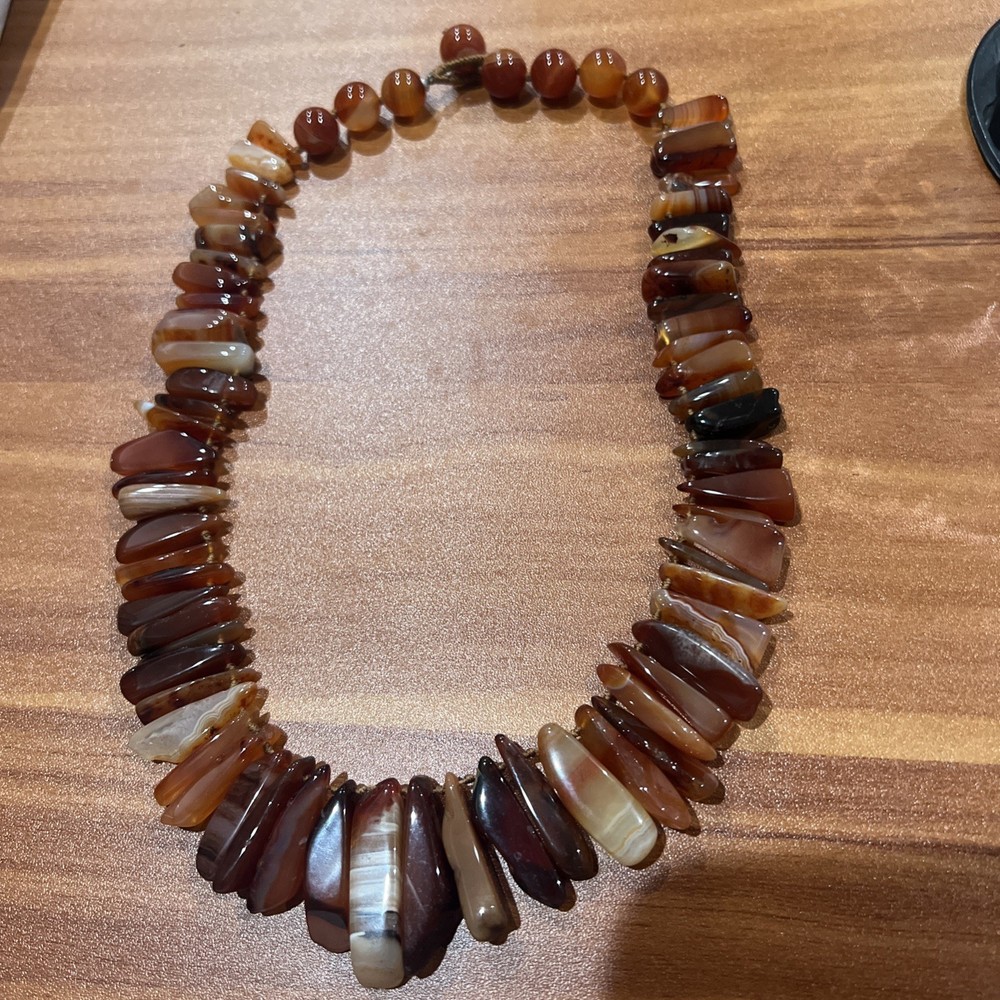 Genuine carnelian agate gemstone Necklace