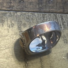 Bradford Exchange Morgan Silver Ingot King of American Silver Ring SZ 14 Read