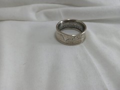 Custom coin rings Morgan dollar 