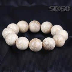 Natural Bamboo Bracelet Men’s 20mm Wooden Beaded Bamboo Bracelet Handmade Crafts
