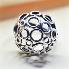 Size 5.75, vintage modern sterling silver handmade ring, 925 circle dome band