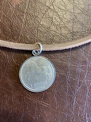 New Necklace! 1962 Norwegian One Krone (in a Bezel) on a Leather Cord