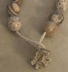 HSN picture Jasper heavy 22 mm Gemstone handknotted 18 inch beaded necklace