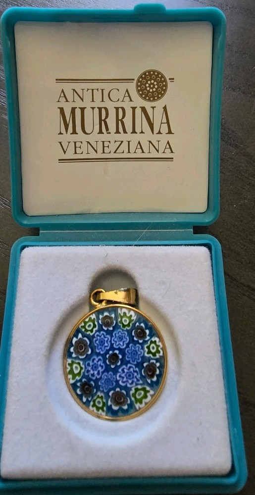 Antica Murrina Milleflori Pendant Venetian MURANO Glass, never worn