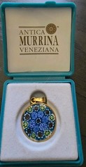 Antica Murrina Milleflori Pendant Venetian MURANO Glass, never worn