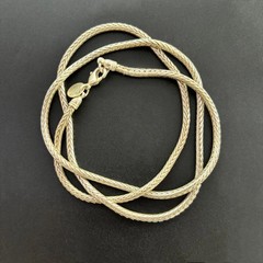 Nepalese Men’s Necklace 60Cm Tibetan Silver Necklace