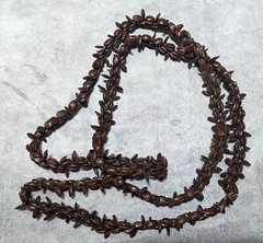 Nature Inspired Brown Koa Apple Seed Handmade Beaded Necklace