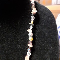 Handmade Gemstone, Crystal, and Glass Bead Necklace
