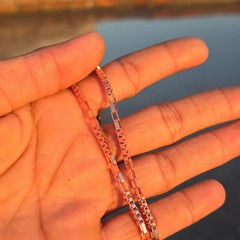 10 inch Pure Copper BOX Chain Anklet, Healing Copper Jewelry, Spiritual