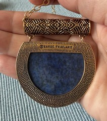 Barse Studio Lapis Lazuli Golden Bronze Southwestern Style Set