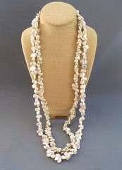 Real Shell Necklace No Clasp Handmade Clear String Seashell Lei