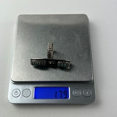 Sonoran Gold Turquoise Sterling Silver Ring 7.75 Artisan Handcrafted Floral Band