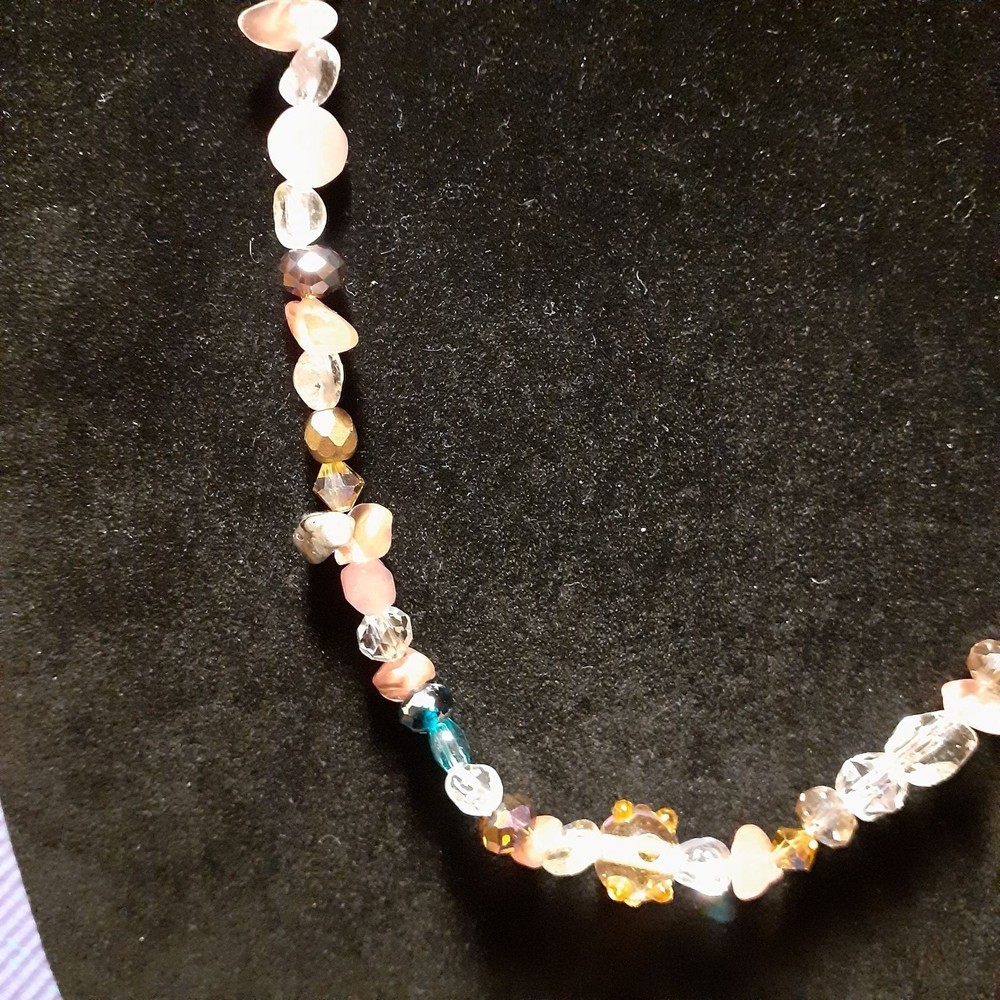 Handmade Gemstone, Crystal, and Glass Bead Necklace