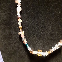 Handmade Gemstone, Crystal, and Glass Bead Necklace