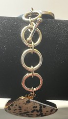 Large Stone Dalmation Jasper Bracelet