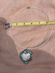 Blue Sea Glass Sea Shell Turtle Necklace Handmade In The USA