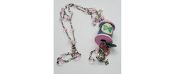 Thread Spool Necklace with Owl