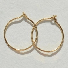 14k Real Gold Thin Hoop Earrings | Hoops Gold Hoop Earrings for Women Tiny Da…