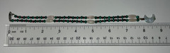 Handmade Garnet, Malachite, & Quartz Beaded Necklace w/ Moss Agate Moon Pendant