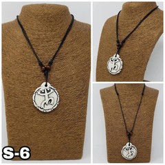 Taino Symbol Necklace Coqui Sun Cemi | Adjustable Unisex Cord | Puerto Rico