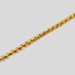 14K Gold Filled Box Chain Anklet: Solid Venetian chain 14K Gold Filled