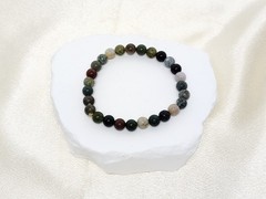 Natural Agate Gemstone Round Beads Chakra Healing Bracelet