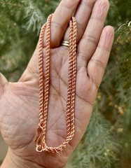 28 inch Pure Copper Thick Rope Chain Necklace, Healing Copper Jewelry, Spiritual