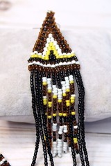 Handmade Turkish Fringe Seed Bead Earrings