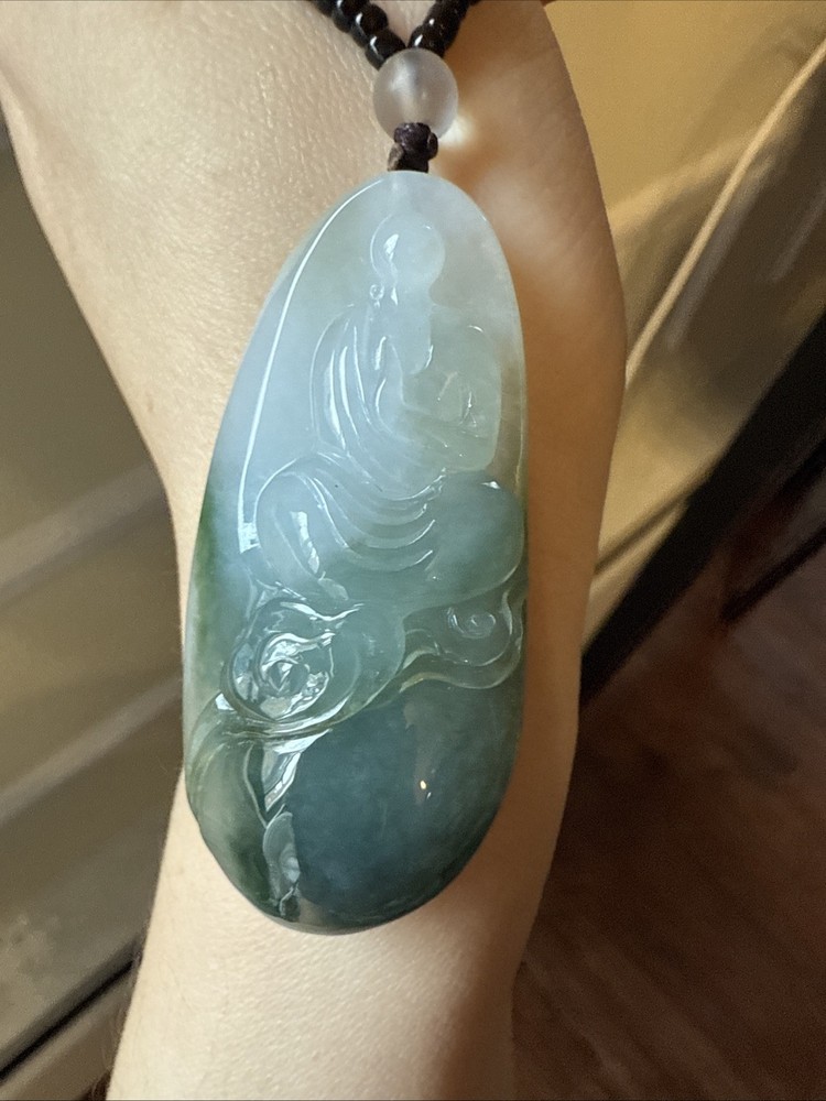 Genuine Grade A Burma Myanmar Jadeite Buddha Meditation 純天然翡翠A貨種極老悟道 Certified 本