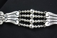 NEW Sterling Silver Taxco Bracelet 6 3/4″ Art Deco Style