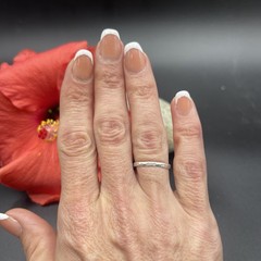 Stunning Unique Handmade 925 Sterling Silver Stackable Band Ring #B80