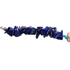 Lapis Lazuli, Rhodonite and Turquoise Beaded Necklace