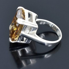 RARE 8.30 Ct Certified Champagne Diamond Ring, Great Sparkle ! Birthday Gift