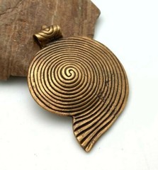 Brass Spiral Pendant (LBP4)